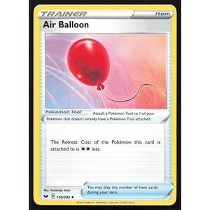 Pokemon TCG - Air Balloon -  156/202 - Sword & Shield - Trainer - Uncommon - MP